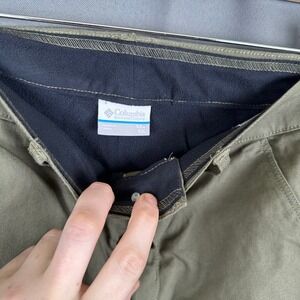 Columbia Sportswear Active Fit Pants Men's 32W 32L Olive Green Cargo Style